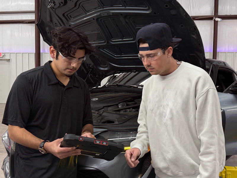 Private vehicle sale inspection at LATE Garage